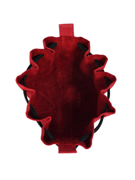 Portemonnee Etincelle Nubuck Leder Etrier Rood etincelle nubuck EETN655 ander zicht 1